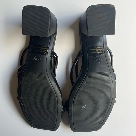 A New Day Blakely Black Mule Block Heels with Memory Foam Insole - Picture 4 of 4